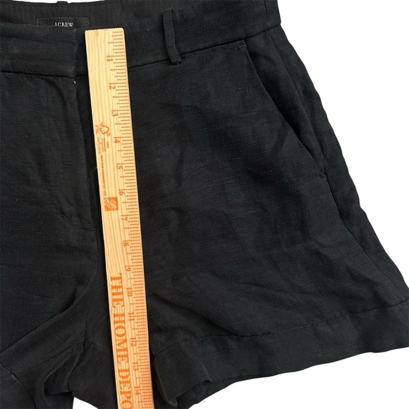 J.Crew Linen Blend Black Dress Shorts Size 8 
High Rise Summer Tailored Style - Picture 3 of 7